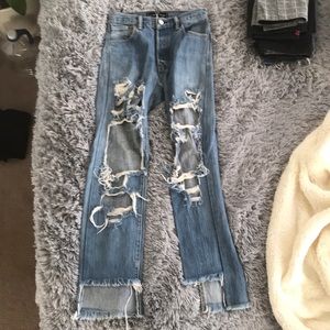 American vintage ripped jeans